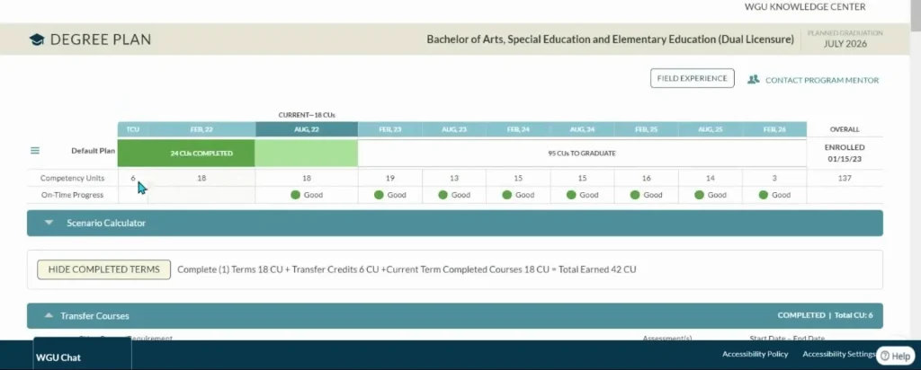 Degree Plan